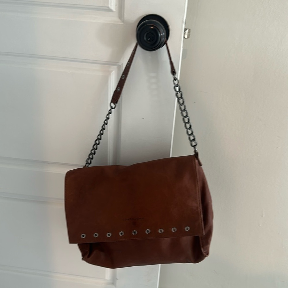 Longchamp leather shoulder bag